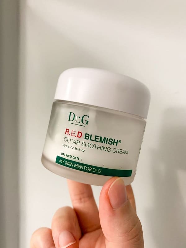 Best Korean Skincare Moisturizer: Dr.G Red Blemish Clear Soothing Cream