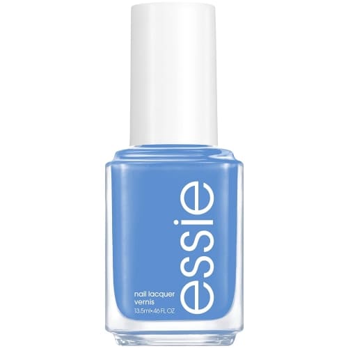 vivid light blue nail polish
