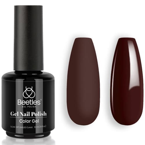 dark brown gel nail polish