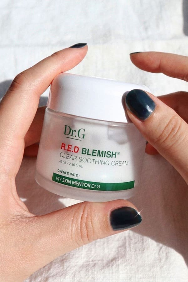5-Step Korean Skin Care Routine: Dr.G Red Blemish Soothing Cream