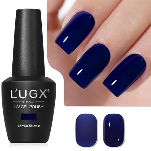 dark blue gel nail polish