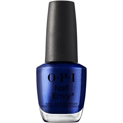 glitter dark blue nail polish