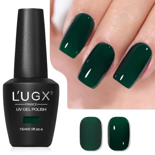 forest green gel nail polish