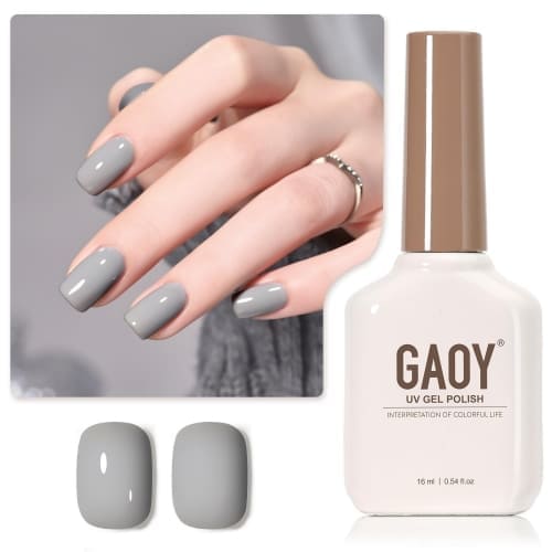 gray gel nail polish