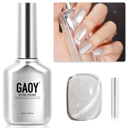 silver cat eye nail polish