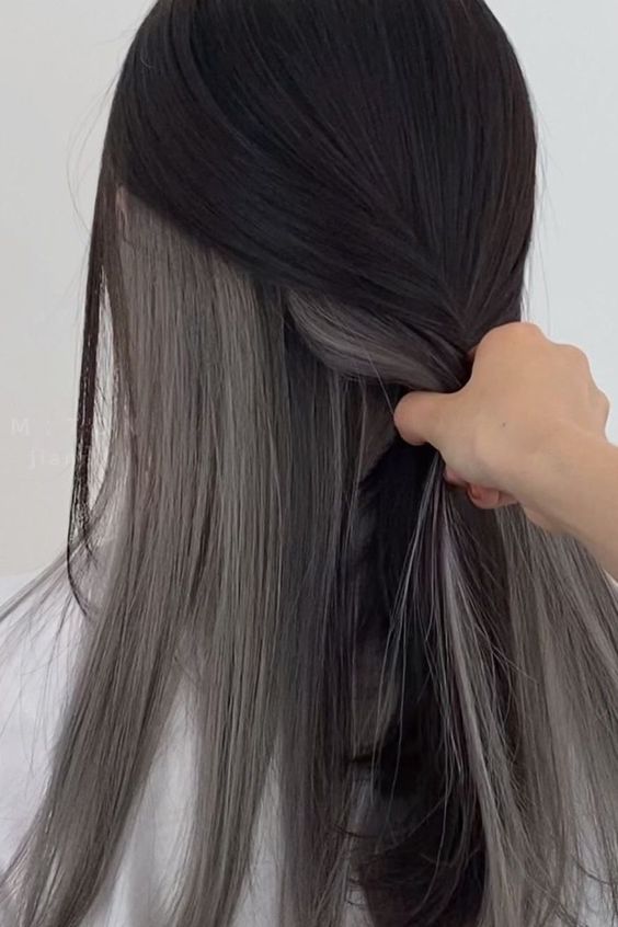 Korean Secret Two-Tone Hair (Ear-Highlighting)