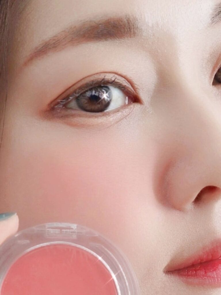 Nature Republic by Flower Blusher Swatch, Wearing