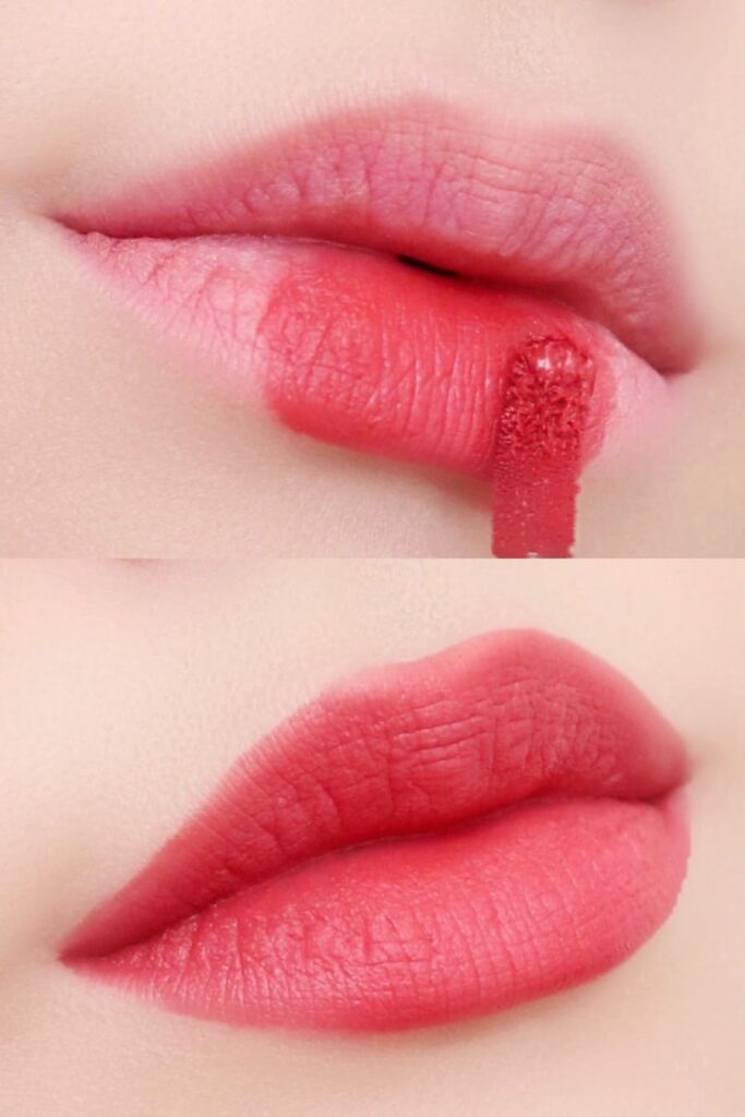 3CE Velvet Lip Tint Swatch & Wearing