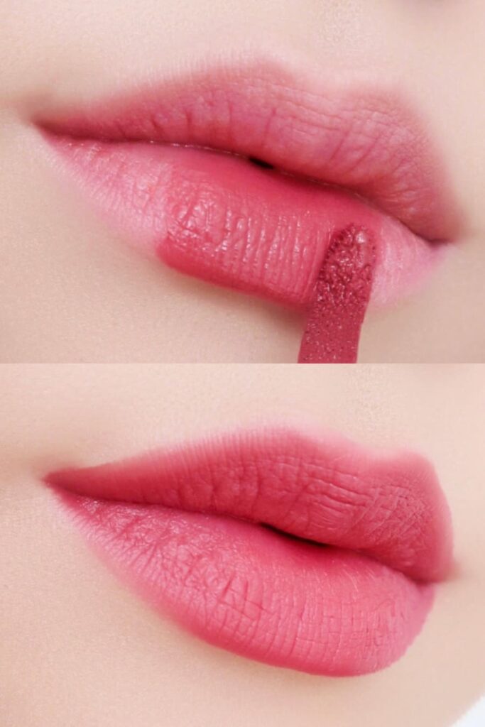 Etude House Fixing Tint in Cranberry Plum Swatch & Wearing