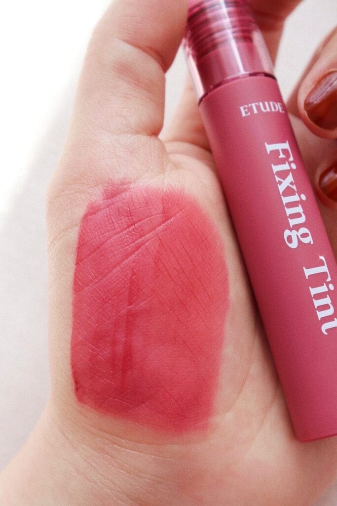 Best Korean Smudge Proof Lip Tint: Etude House Fixing Tint in Cranberry Plum