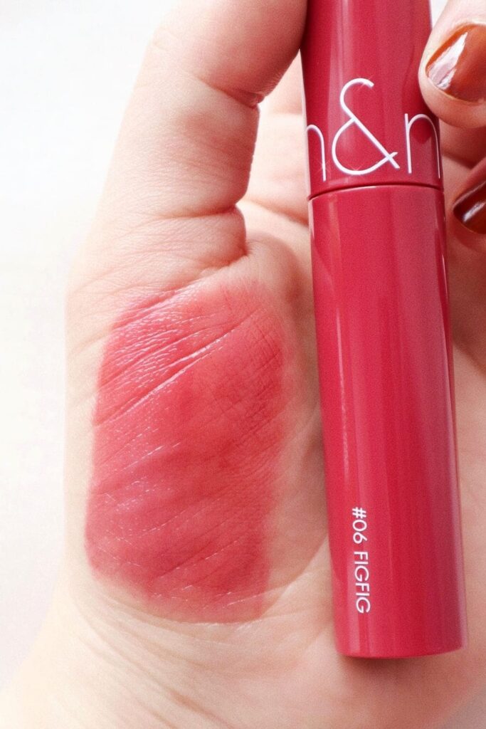 Best Korean Glossy Finish Lip Tint: rom&nd Juicy Lasting Tint in Fig Fig