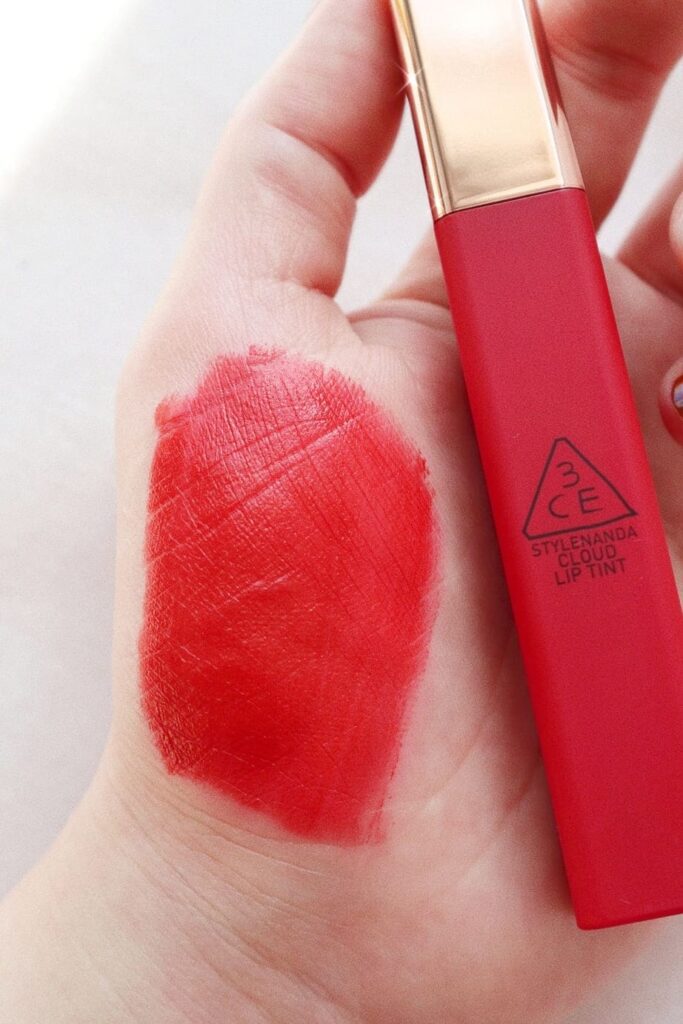 Best Korean Red Lip Tint: 3CE Cloud Lip Tint in Macaron Red
