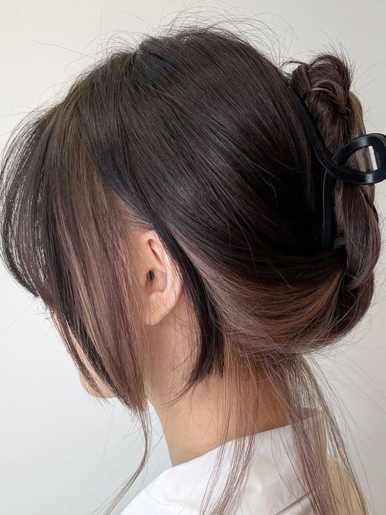 Updo With Two-Tone Color