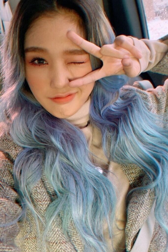 Mimi's Blue Ombre Hair Color Idea