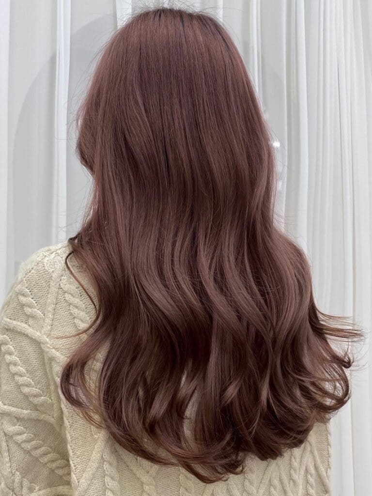 Pink brown hair color