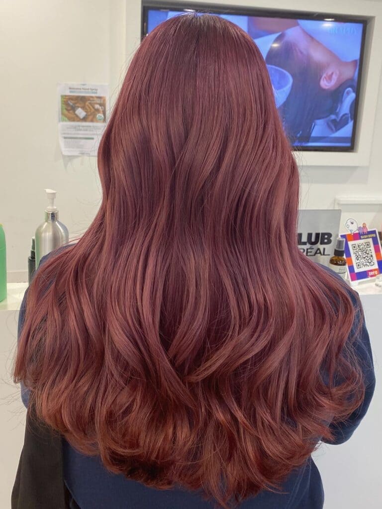 Pink violet hair color