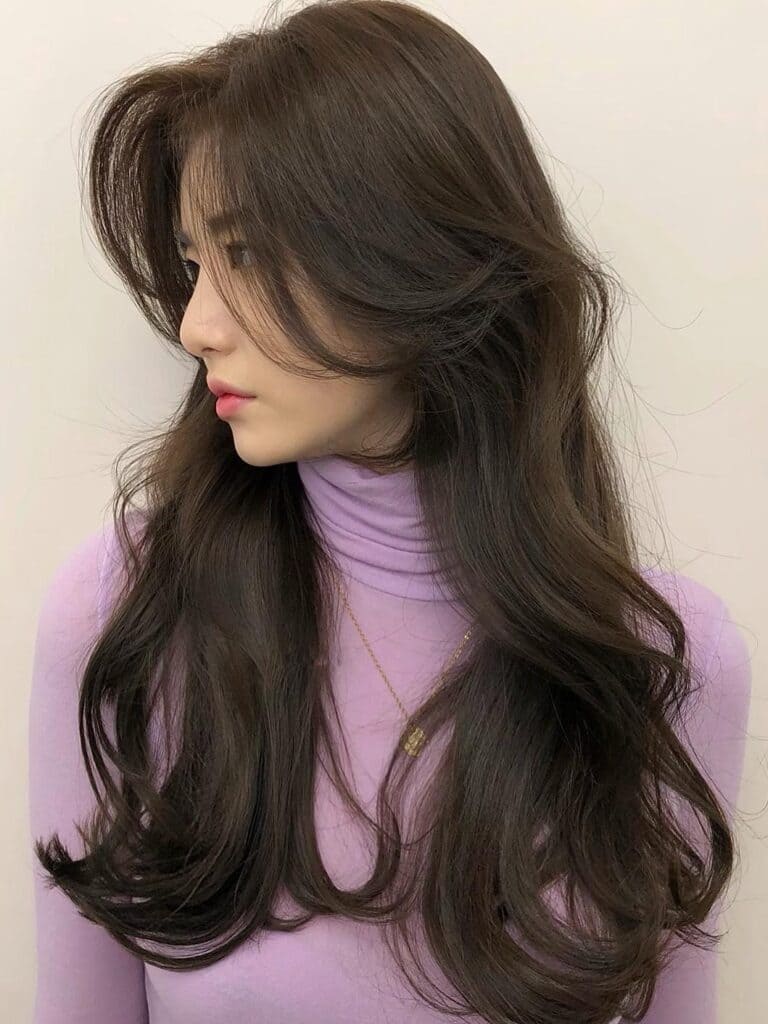 Korean hair color idea: skin brown