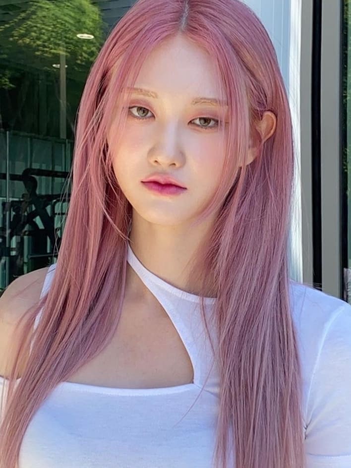 Pink ash hair color