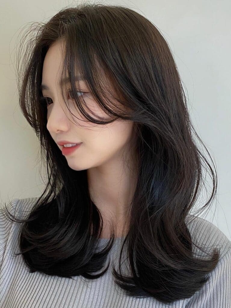 Korean hair color idea: skin brown