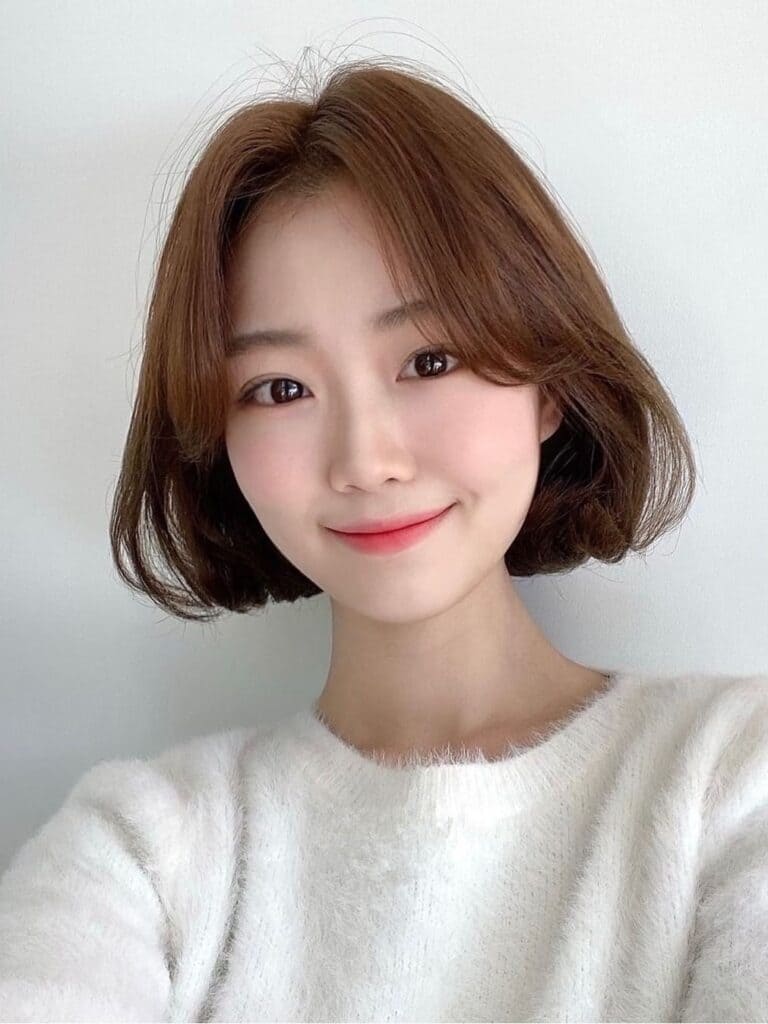 Rounded Bob With C Curl Ends (Korean Bonnie Perm)