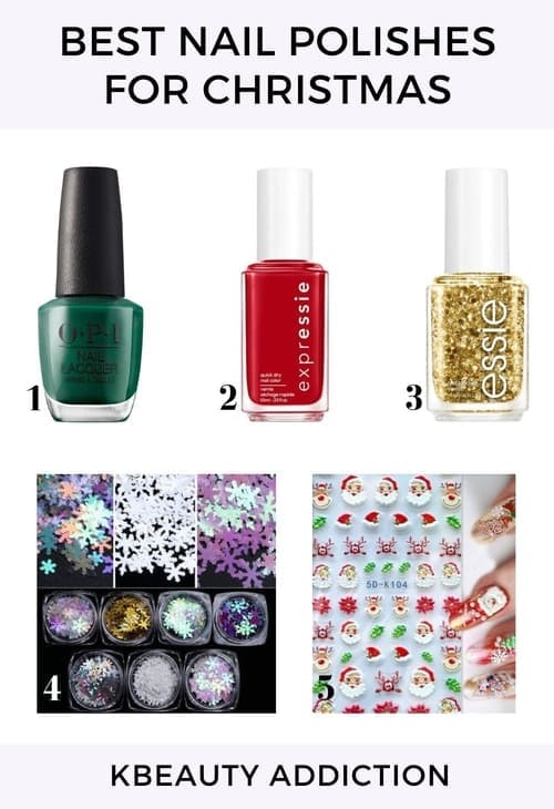 best Christmas nail polishes