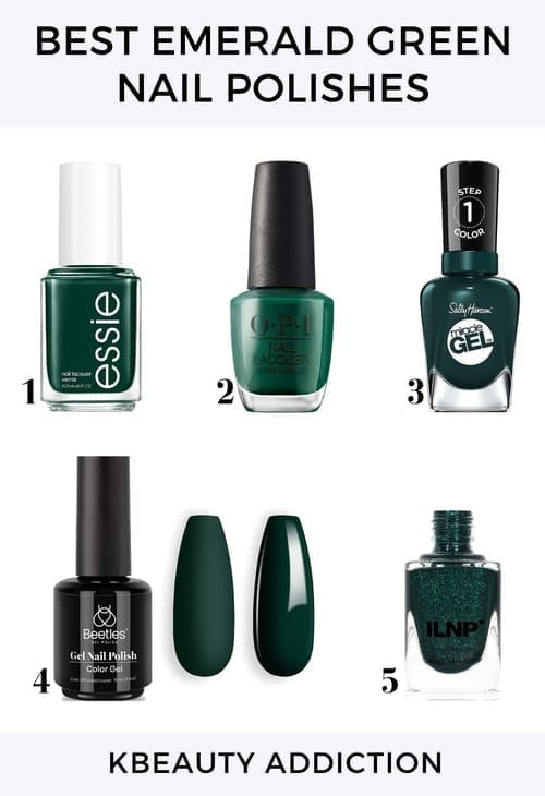 Best emerald green nail polishes