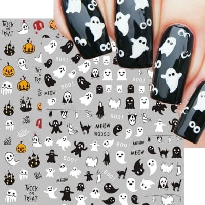 ghost nail art stickers