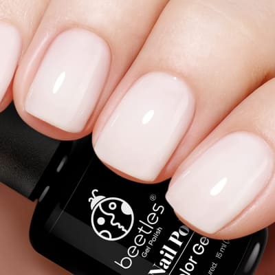 milky white gel nail polish
