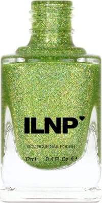 light green glitter nail polish