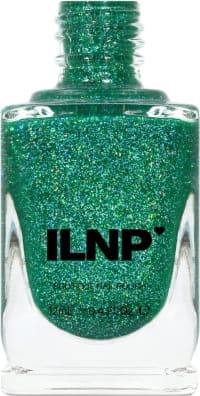 shimmery shamrock green nail polish