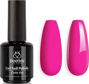 hot pink gel nail polish