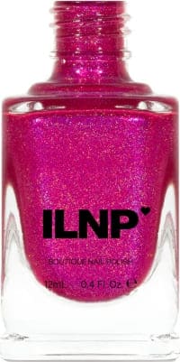 shimmery hot pink nail polish