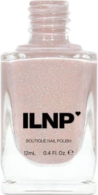 shimmery pink-nude nail polish