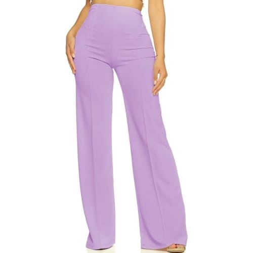 lavender high waist pants