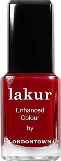 dark red nail polish