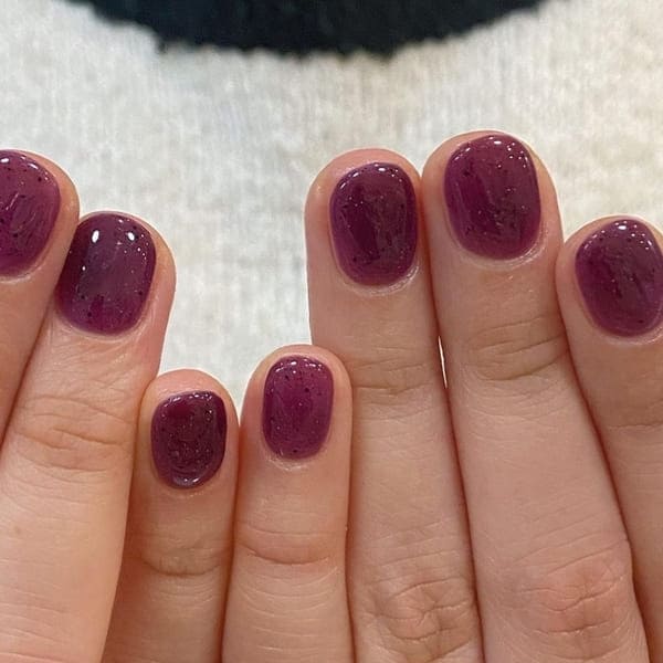 purple grape inspired nails
