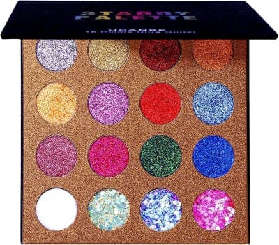 glittery colorful eyeshadow palette