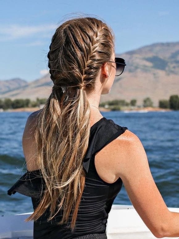 braided pigtail hairstyle