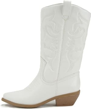 white cowboy boots
