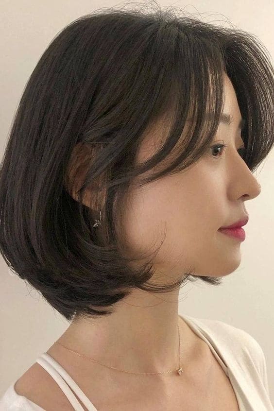 Layered Korean Short Bob Hairstyles