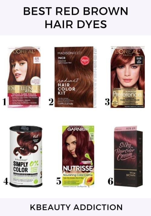 6 best red brown hair color dyes