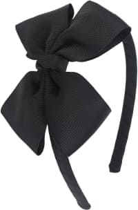 bow black headband for women