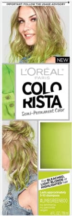 neon lime green hair color dye