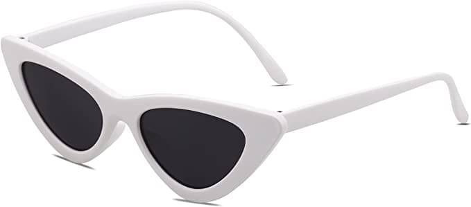 retro white sunglasses 