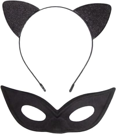 cute cat headband and mask
