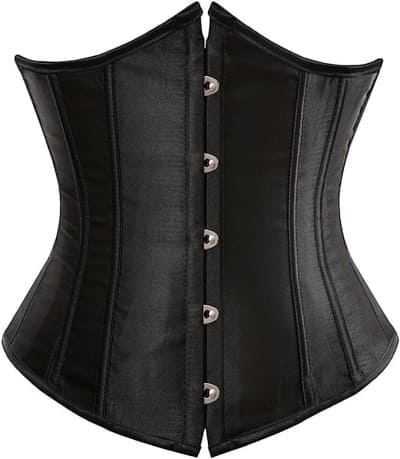 simple black corset bustier 