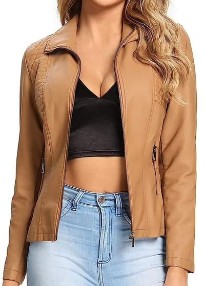 leather jacket women 