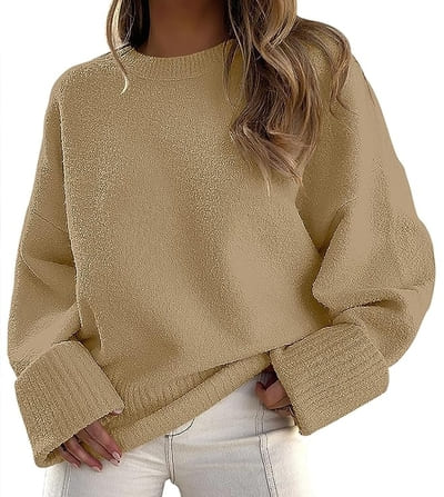 loose fit knit sweater 