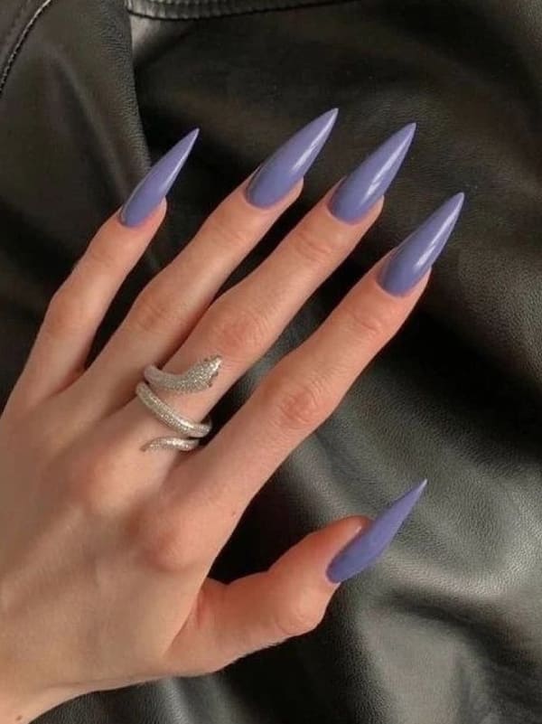 muted purple witch nail design 