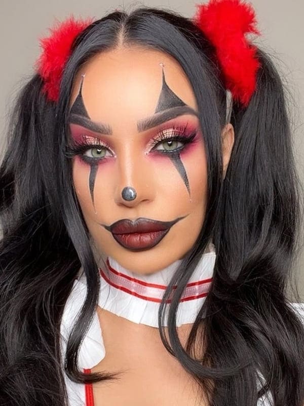 clown makeup: smokey 